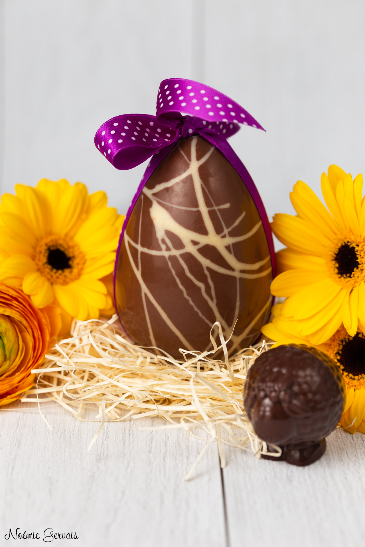 Photographe chocolaterie œuf en chocolat pour Pâques